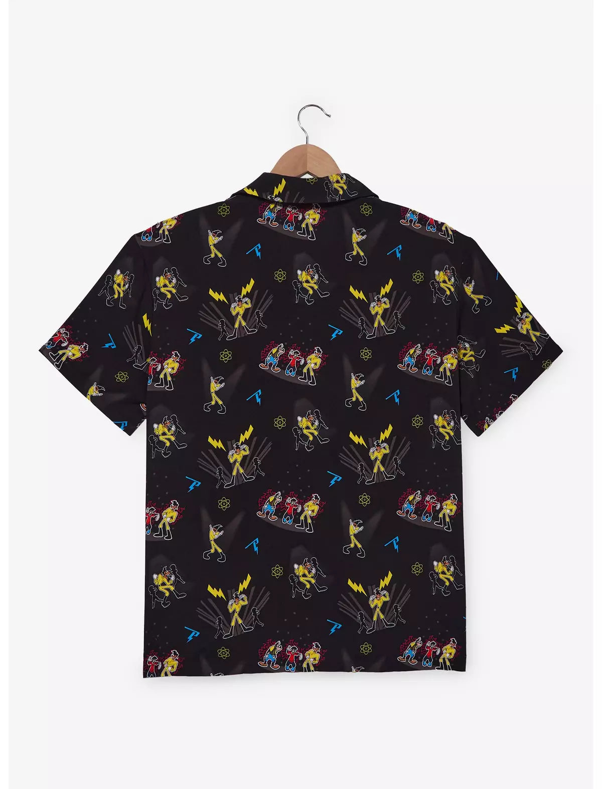 Disney A Goofy Movie Powerline Allover Camisa Botones