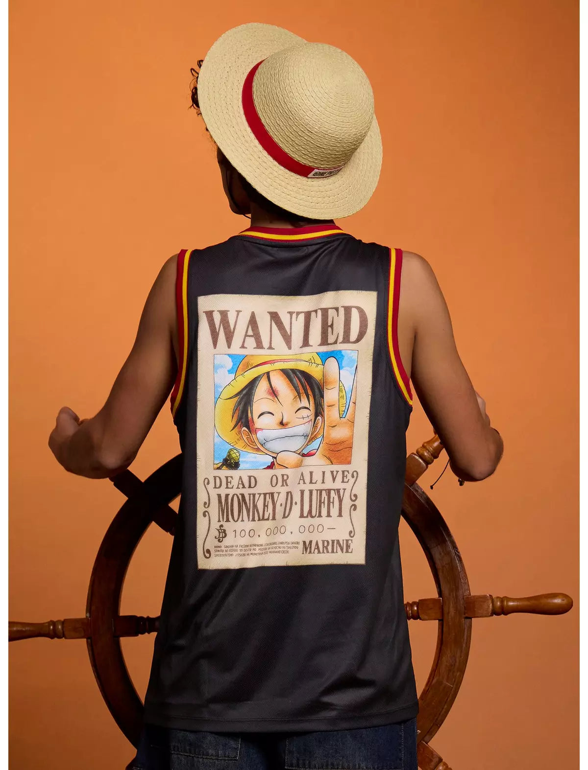 One Piece Luffy Wanted Basketball Jersey