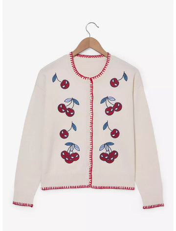 Spider Man Sueter Hombre Araña Cardigan Cerezas