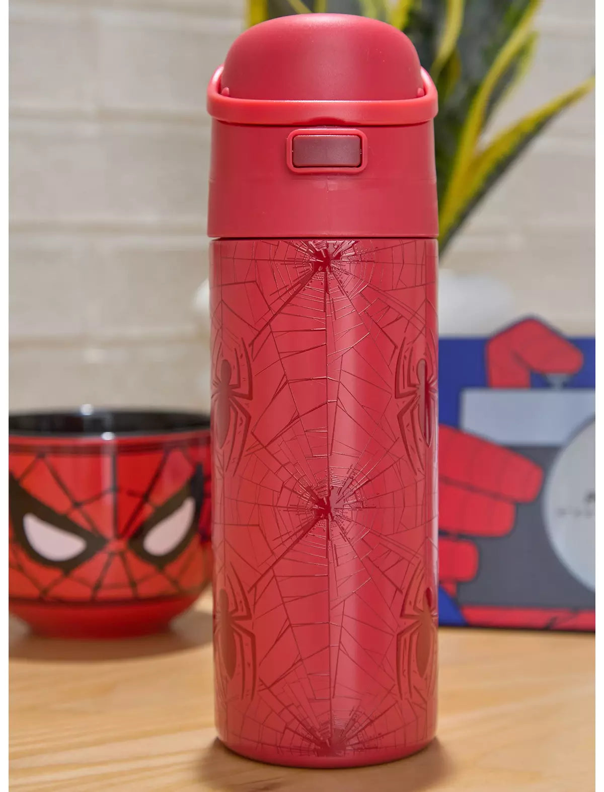 Marvel Spider-Man Webbed Termo De Agua Botella
