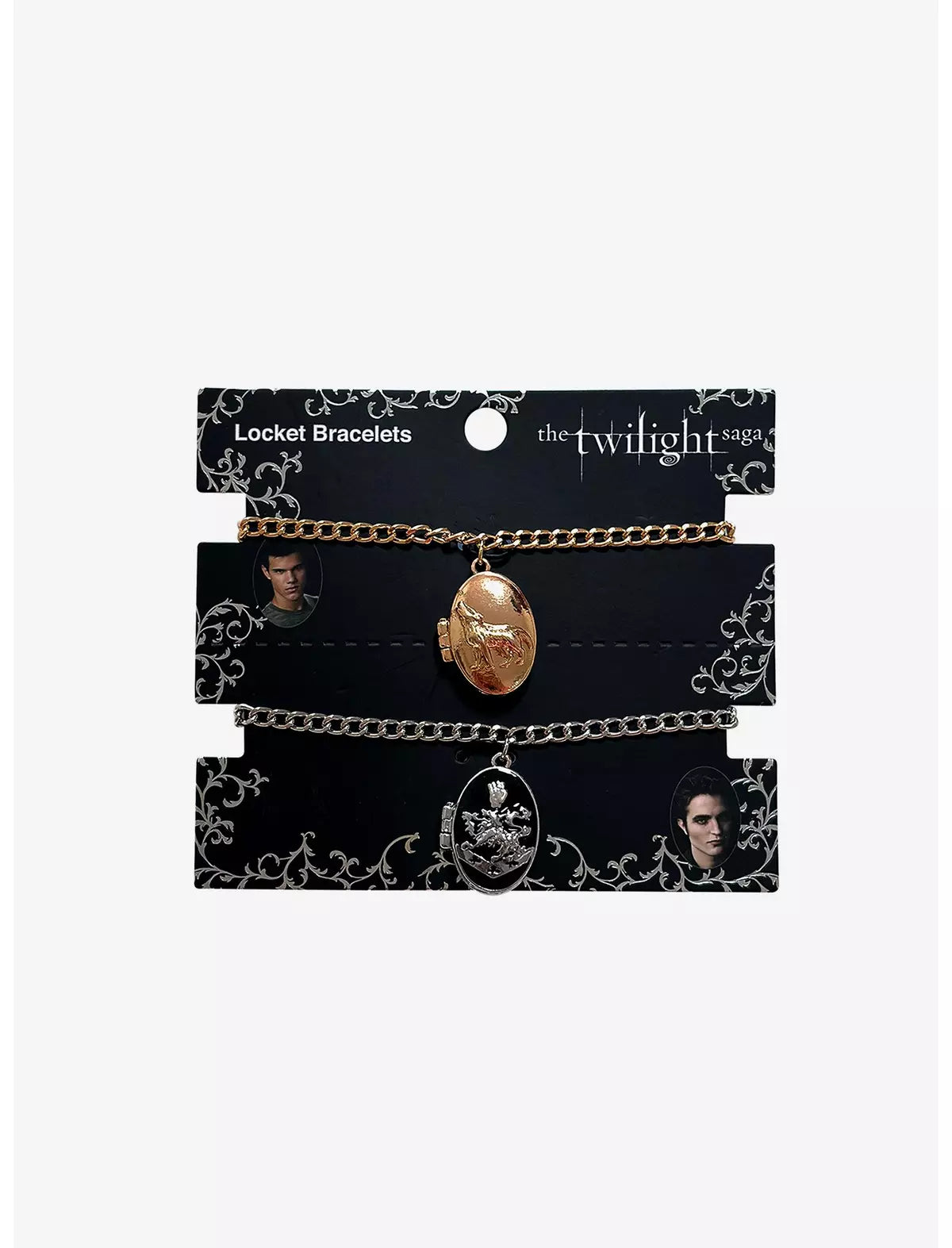 The Twilight Saga Edward & Jacob Brazaletes Relicario Crepusculo