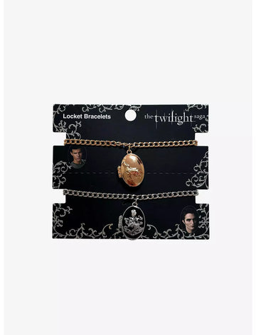 The Twilight Saga Edward & Jacob Brazaletes Relicario Crepusculo