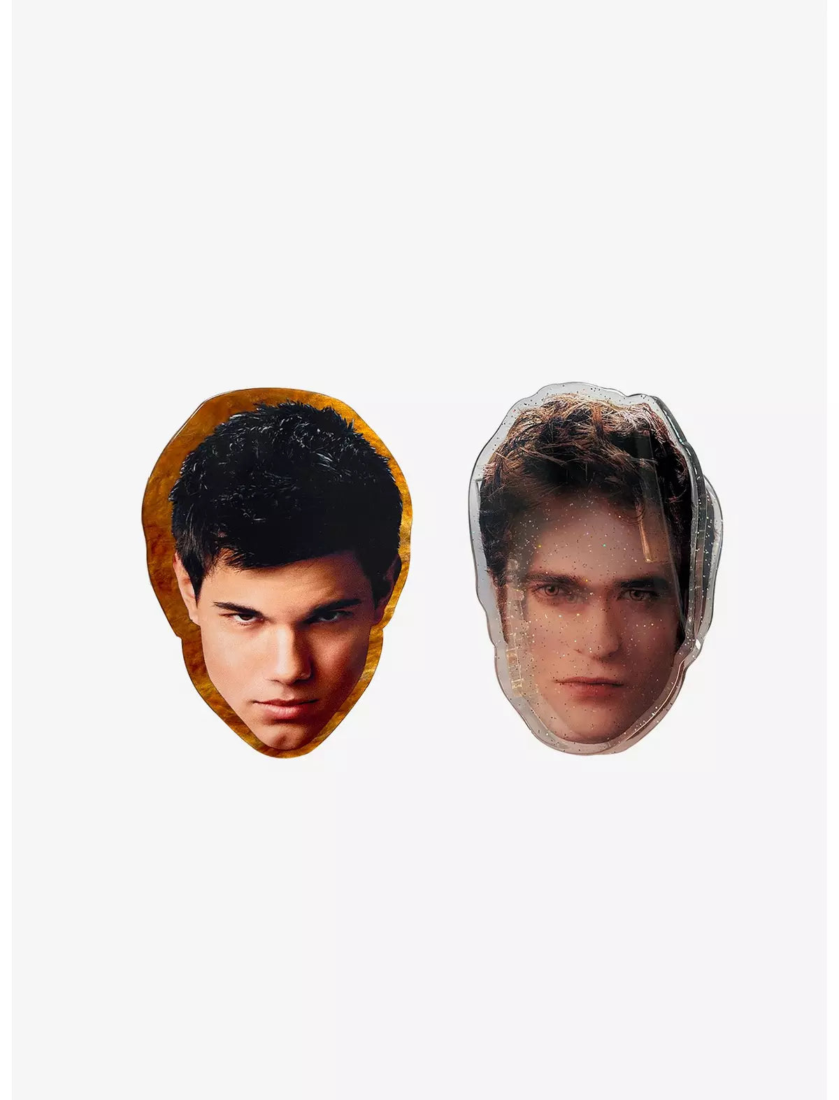 The Twilight Saga Edward & Jacob Broche Cabello Set Crepusculo