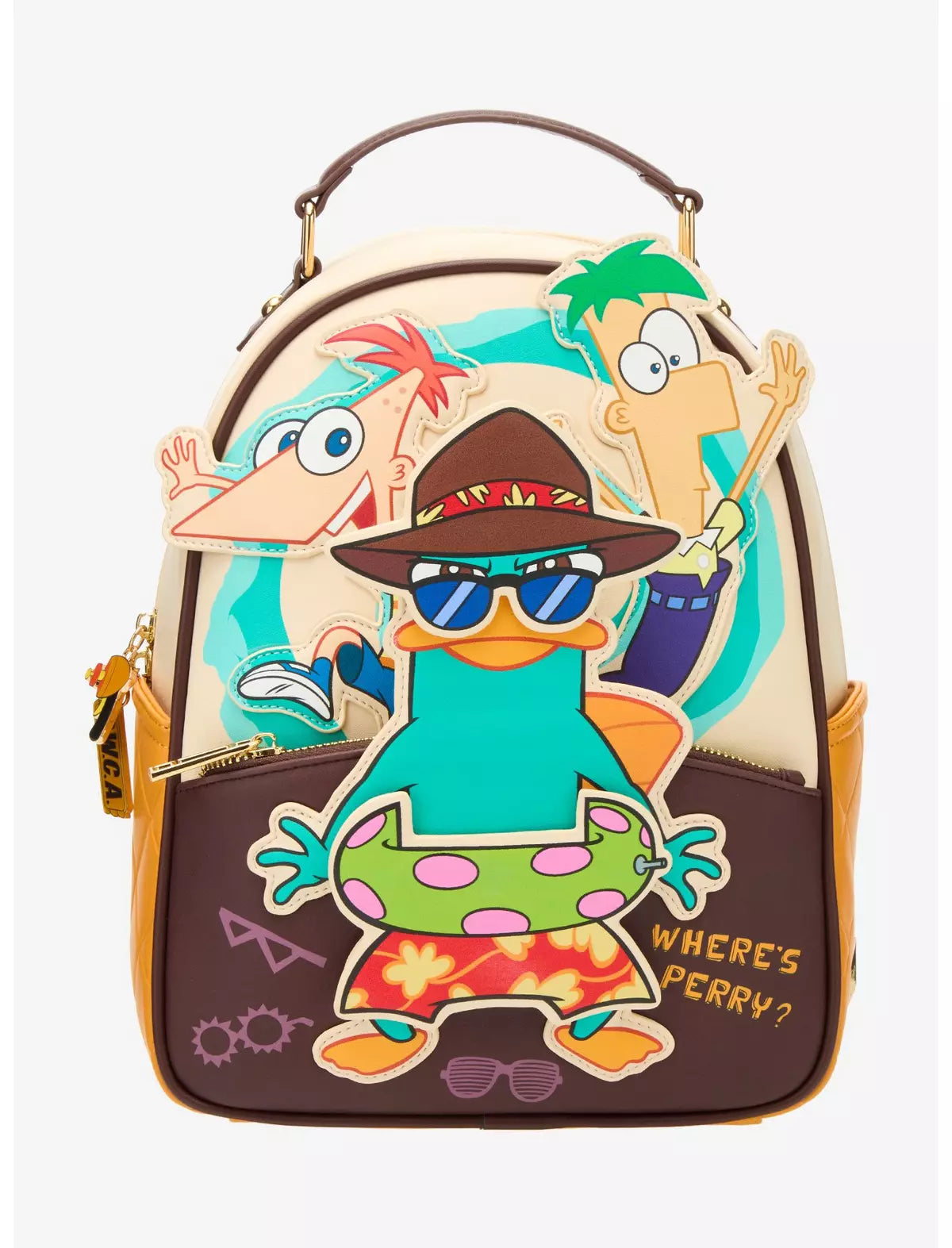 Disney Phineas and Ferb Perry Mochila Cambiadora