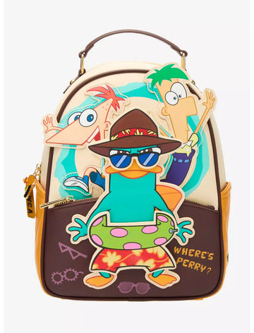 Disney Phineas and Ferb Perry Mochila Cambiadora
