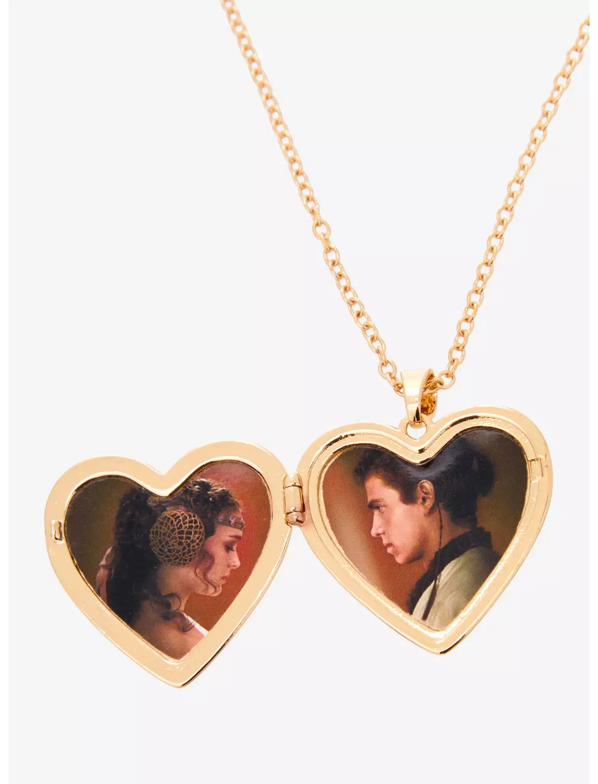 Star Wars Padmé & Anakin Collar Relicario Corazon
