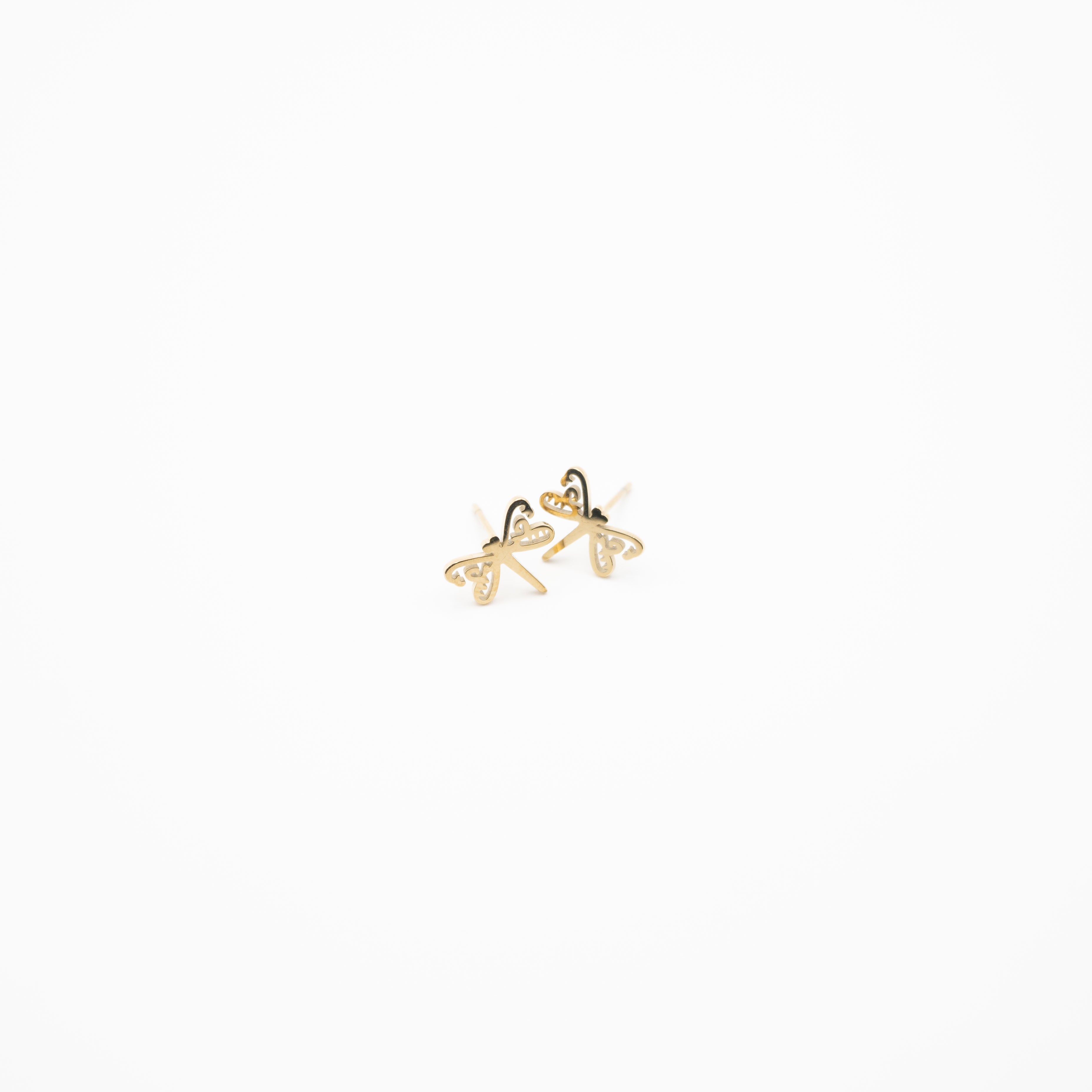 Aretes Dorados Insectos