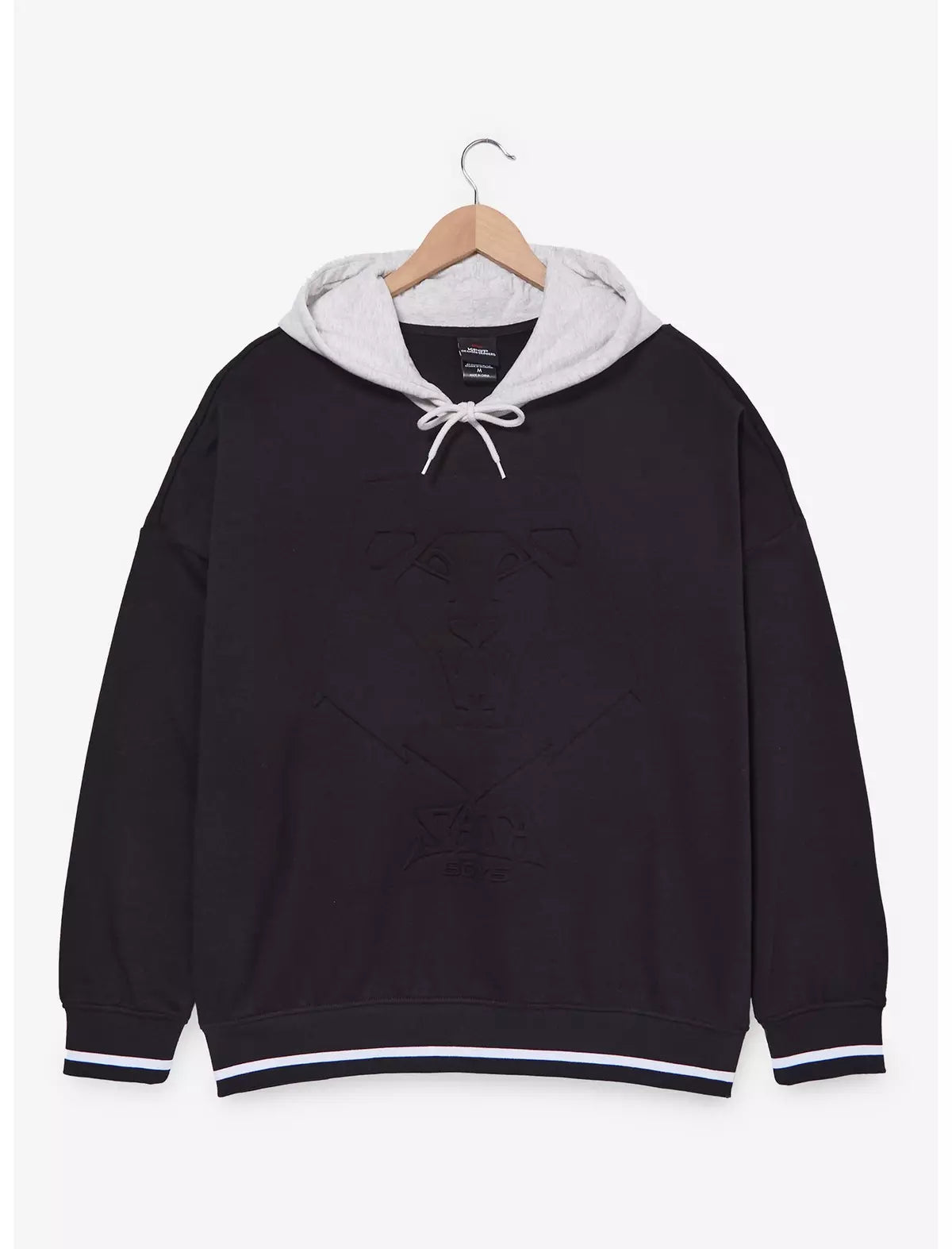 KPop Demon Hunters Saja Boys Embossed Logo Hoodie Sudadera