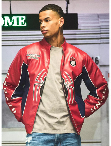 Spider Man Chaqueta De Piel Hombre Araña PRE ORDEN