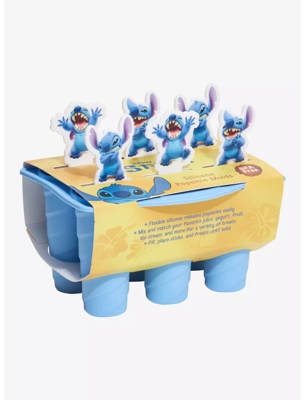 Stitch Molde Paletas Hielo