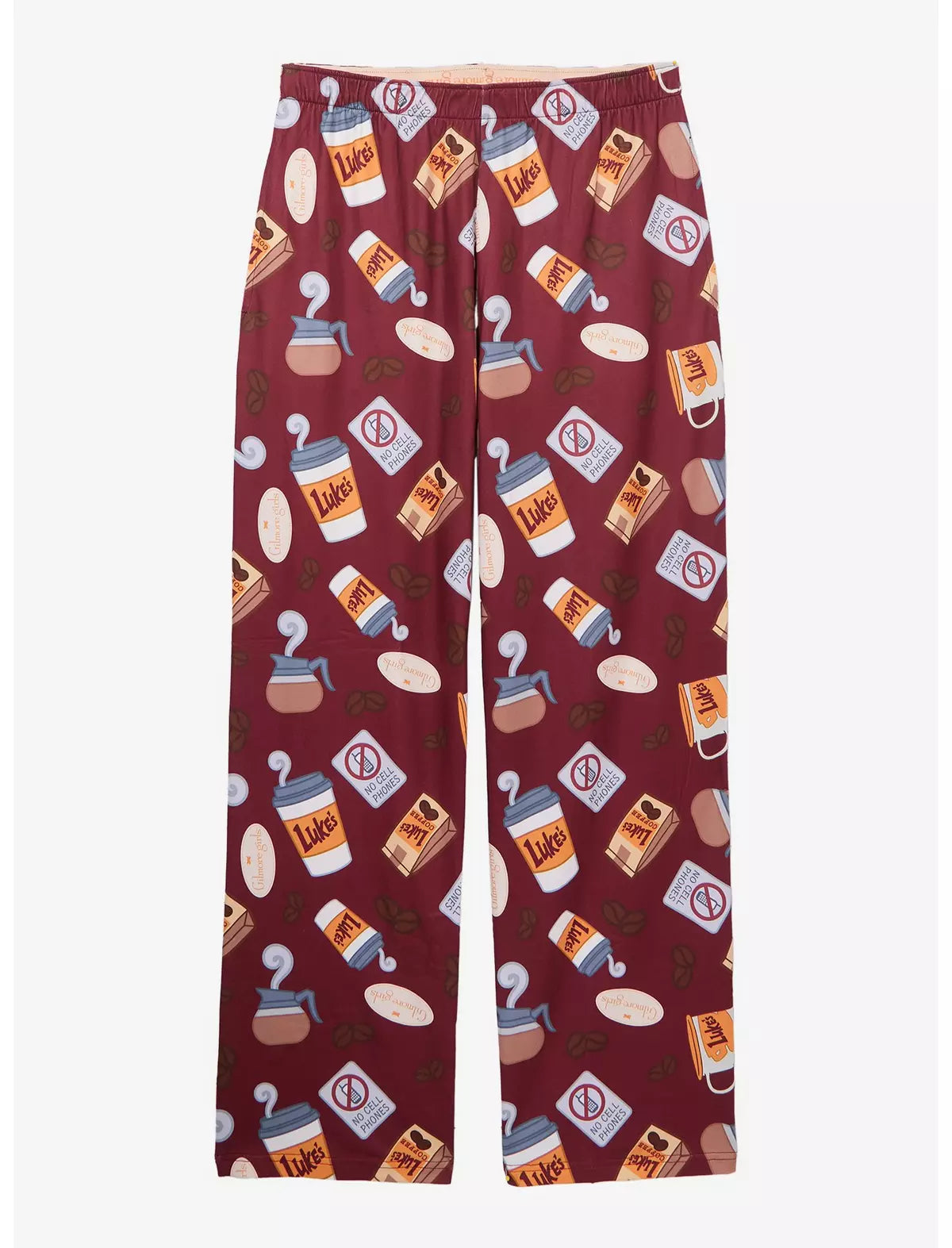 Gilmore Girls Pantalon Pijama Cafe Coffee Icons Allover