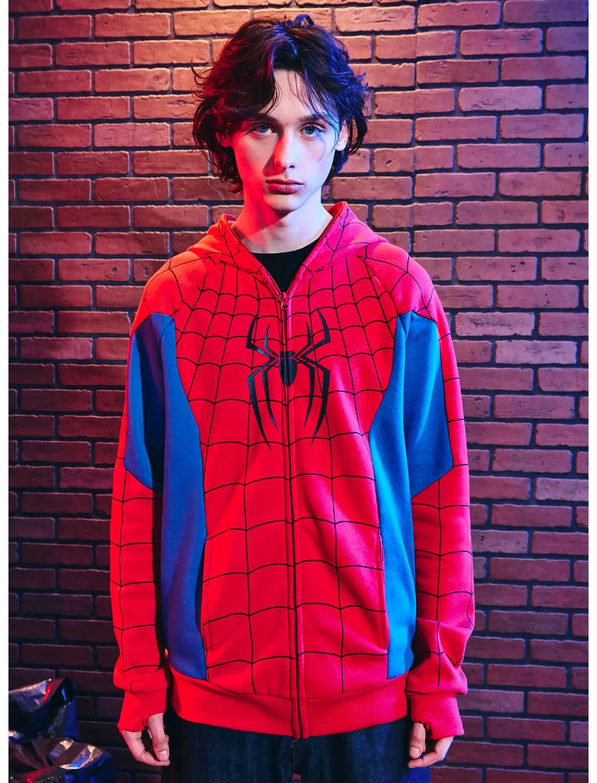 Spider Man Sudadera Con Capucha Hoodie Hombre Araña