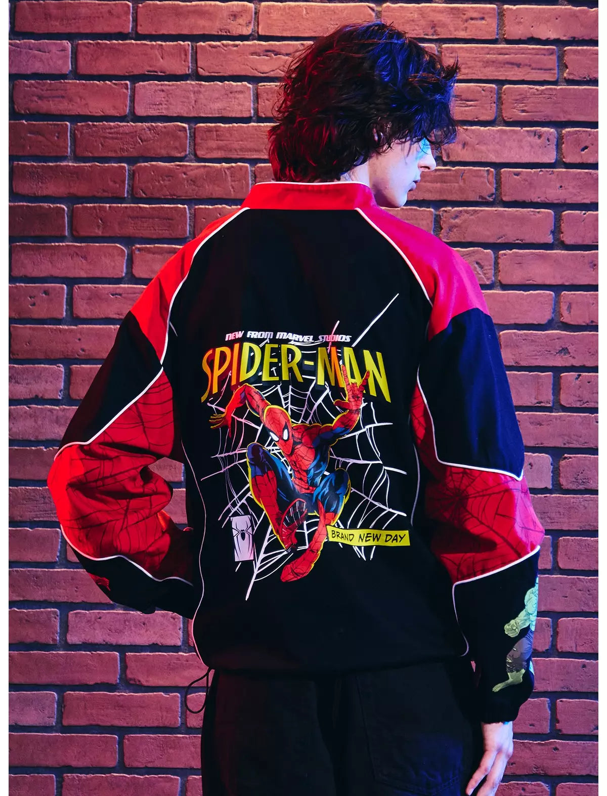 Spider Man Chamarra Spider-Man Racing Hombre Araña