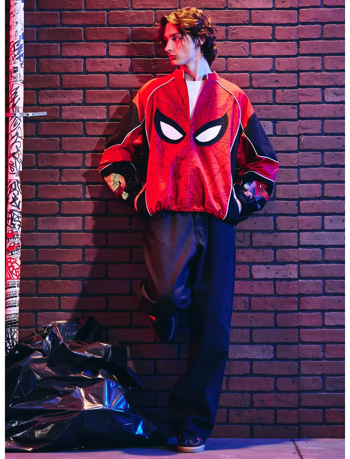 Spider Man Chamarra Spider-Man Racing Hombre Araña