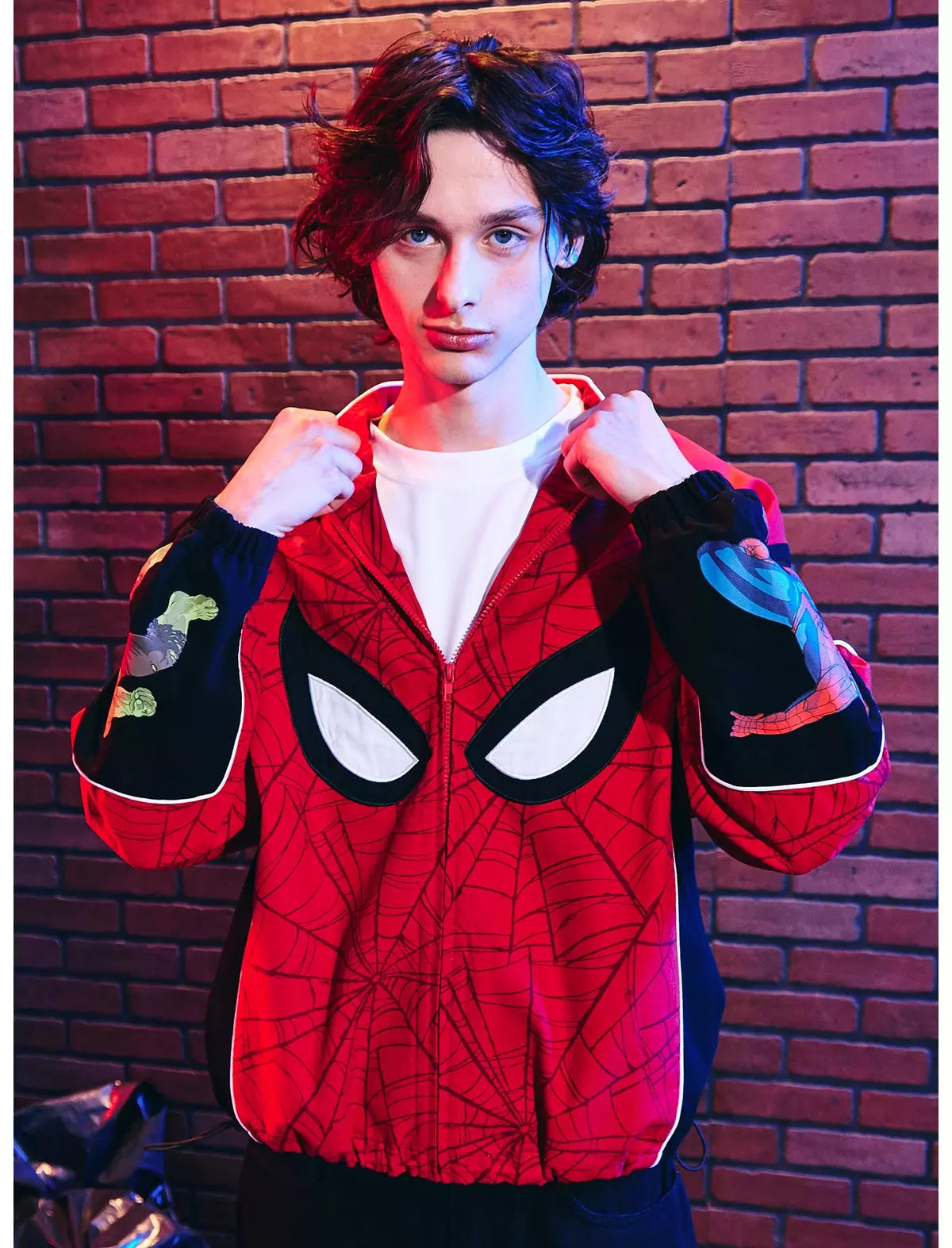 Spider Man Chamarra Spider-Man Racing Hombre Araña