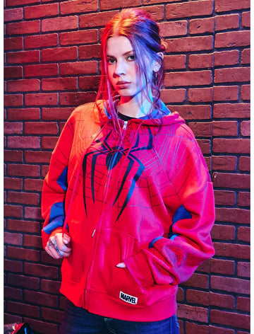 Spider-Man Girls Oversized Hoodie Hombre Araña