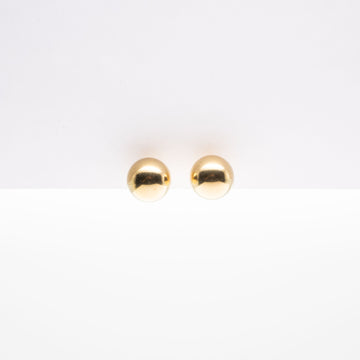 Aretes Dorados Minimalistas Mediano