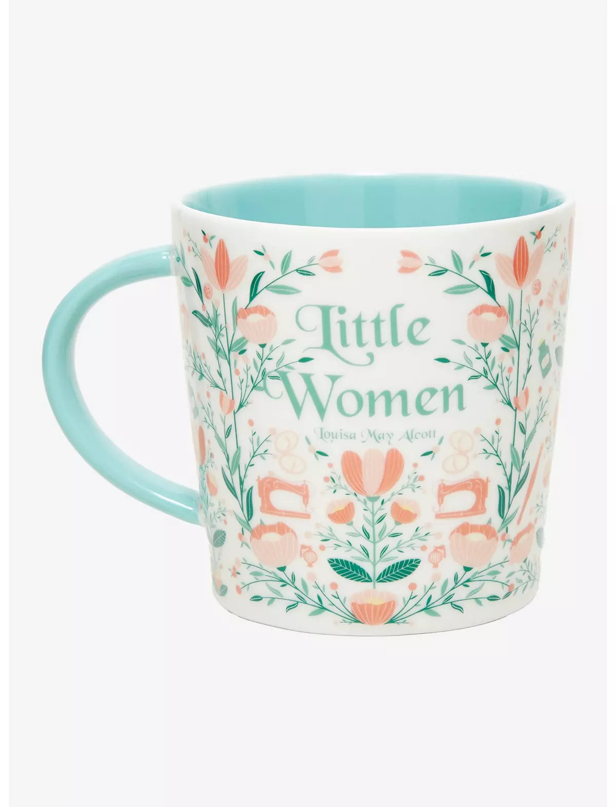 Little Women Floral Quote Taza