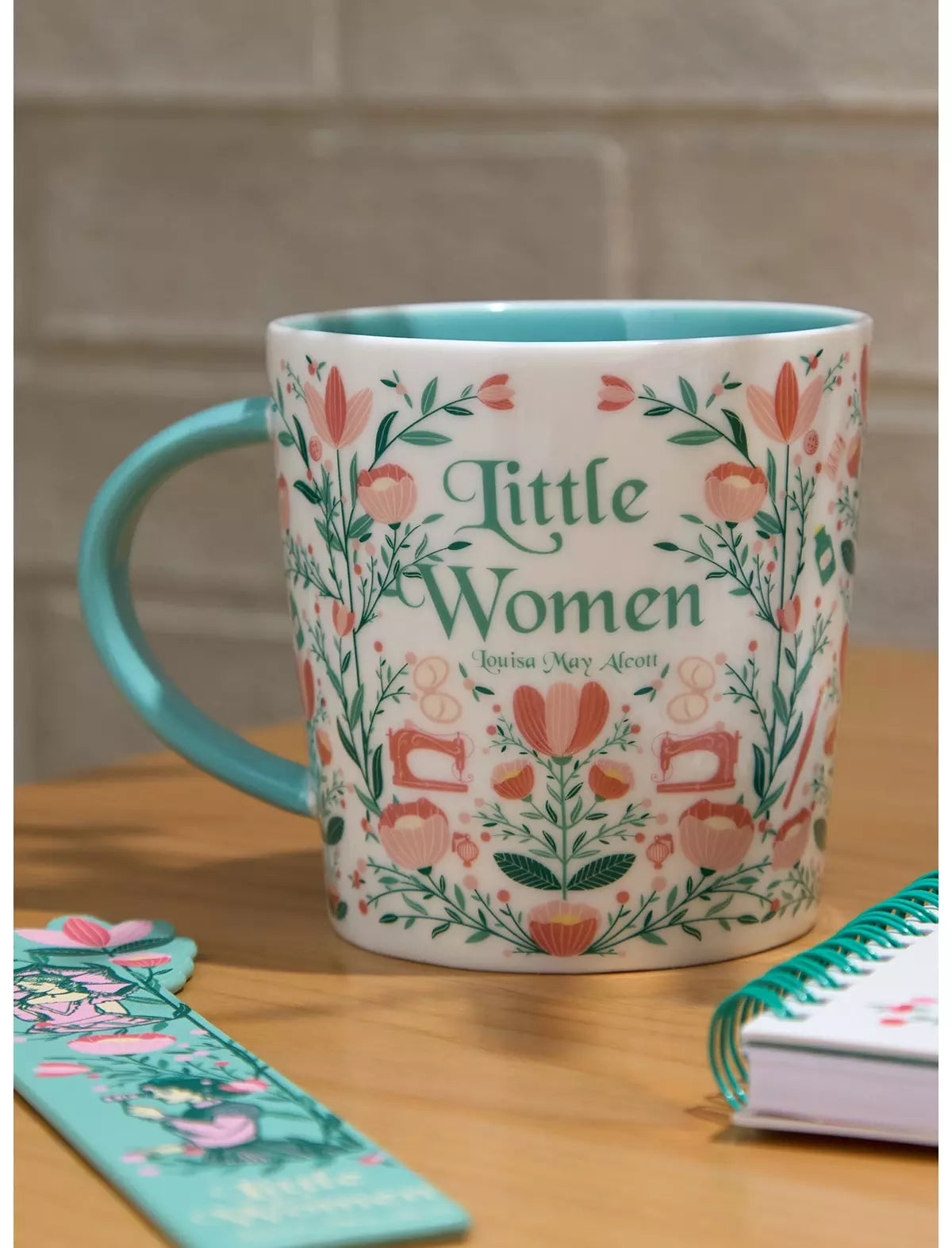 Little Women Floral Quote Taza