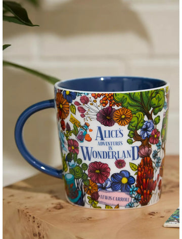 Alicia En El Pais De Las Maravillas Taza Floral