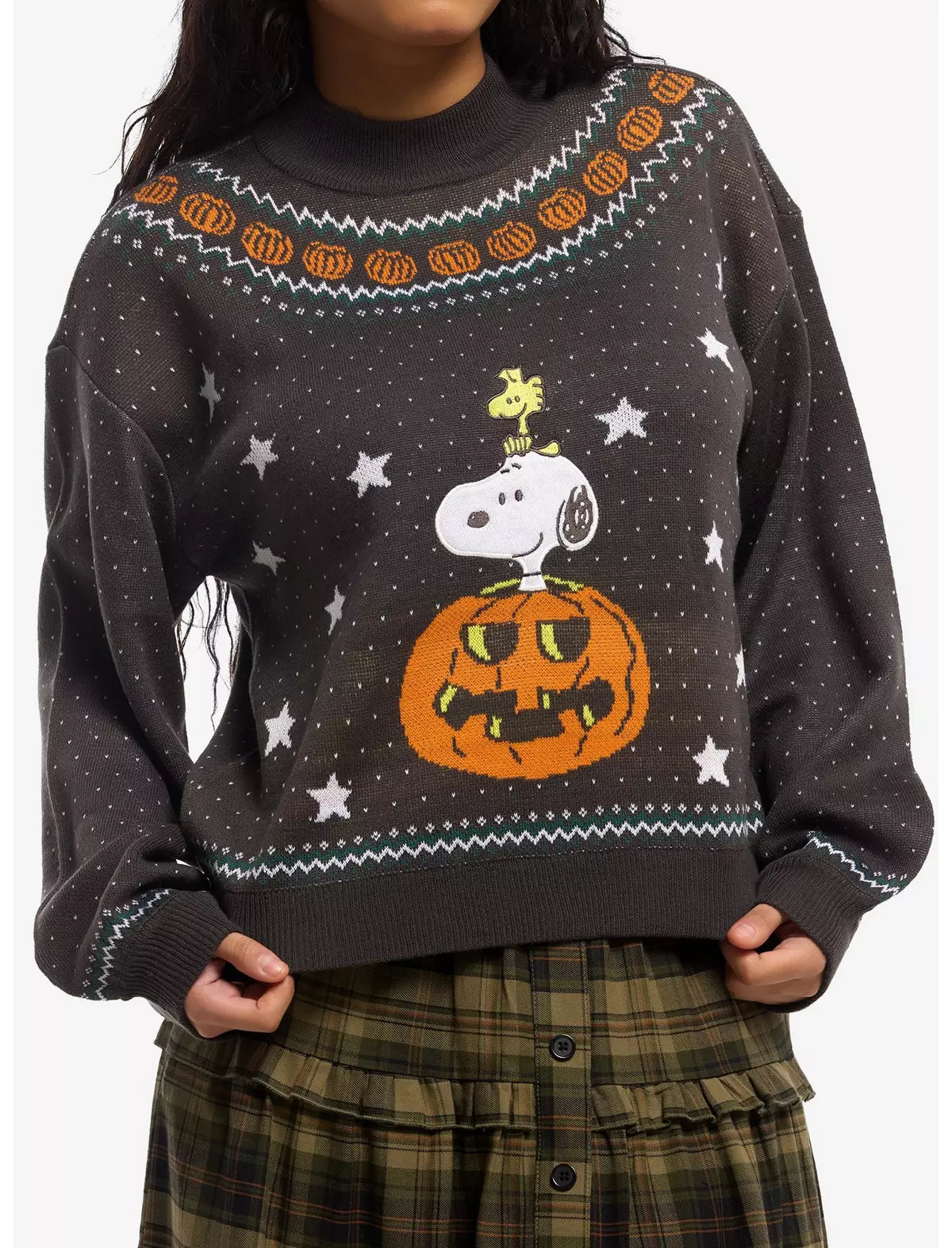 Peanuts Halloween Snoopy & Woodstock Vintage Sueter