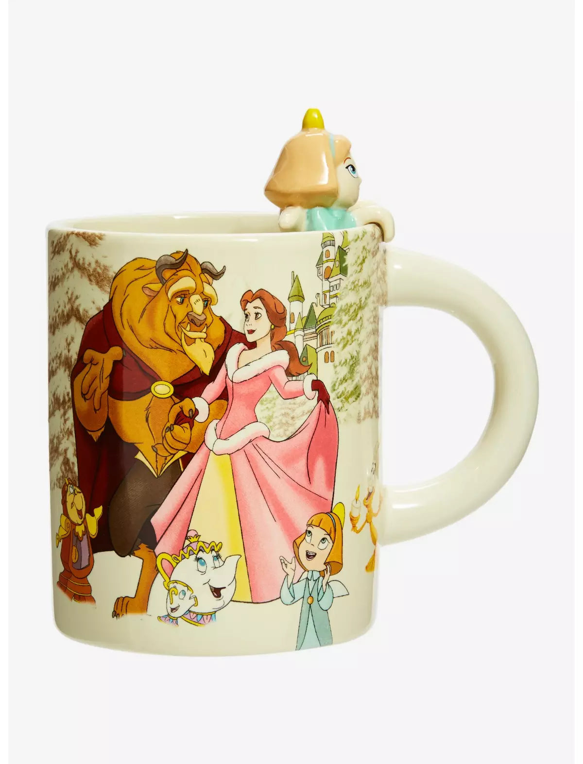 La Bella Y La Bestia Taza Navidad