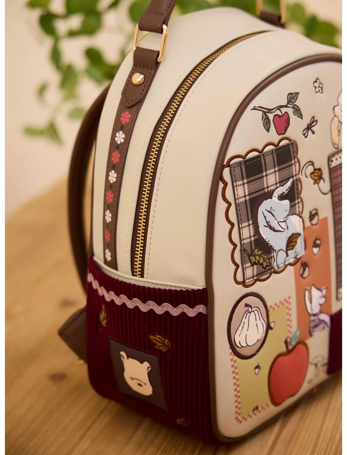 Winnie Pooh Autumn Harvest Patchwork Mochila