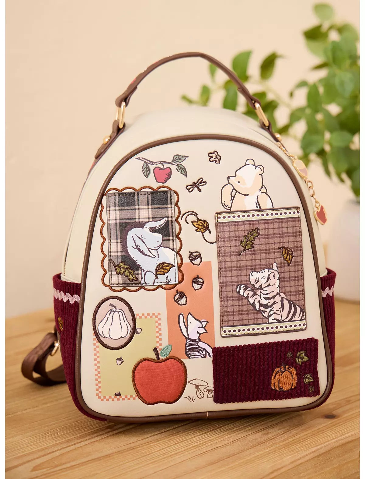 Winnie Pooh Autumn Harvest Patchwork Mochila