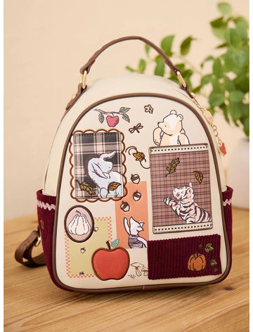 Winnie Pooh Autumn Harvest Patchwork Mochila