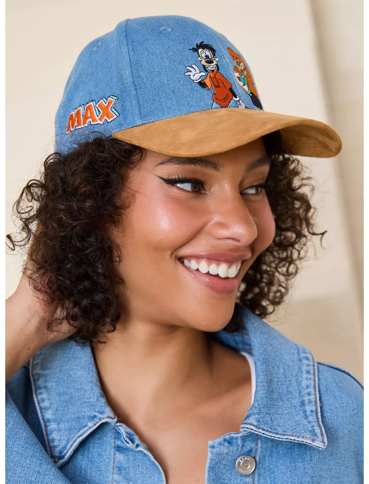 Disney A Goofy Movie Max Y Roxanne Gorra Denim