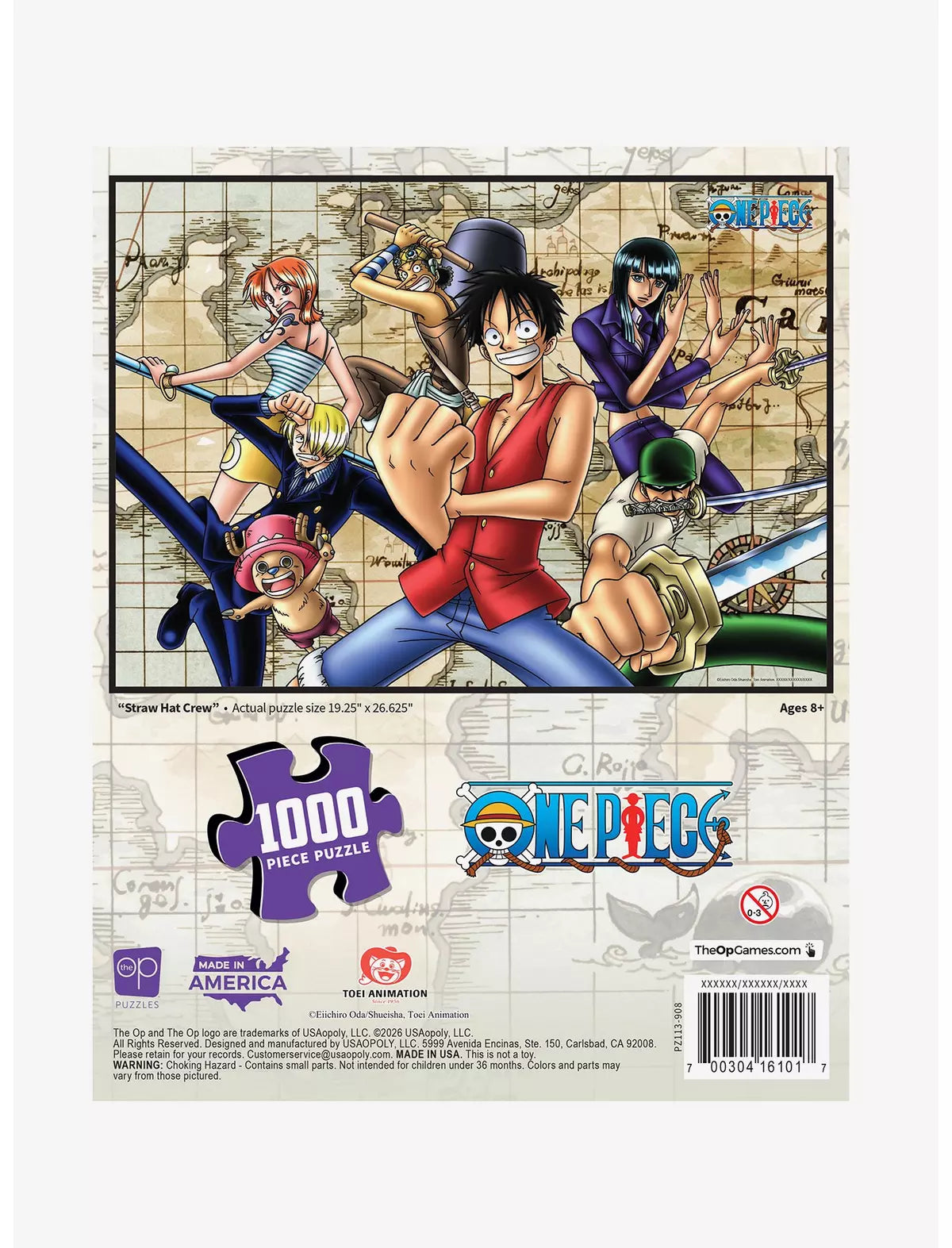 One Piece Map 1000-Piece Rompecabezas