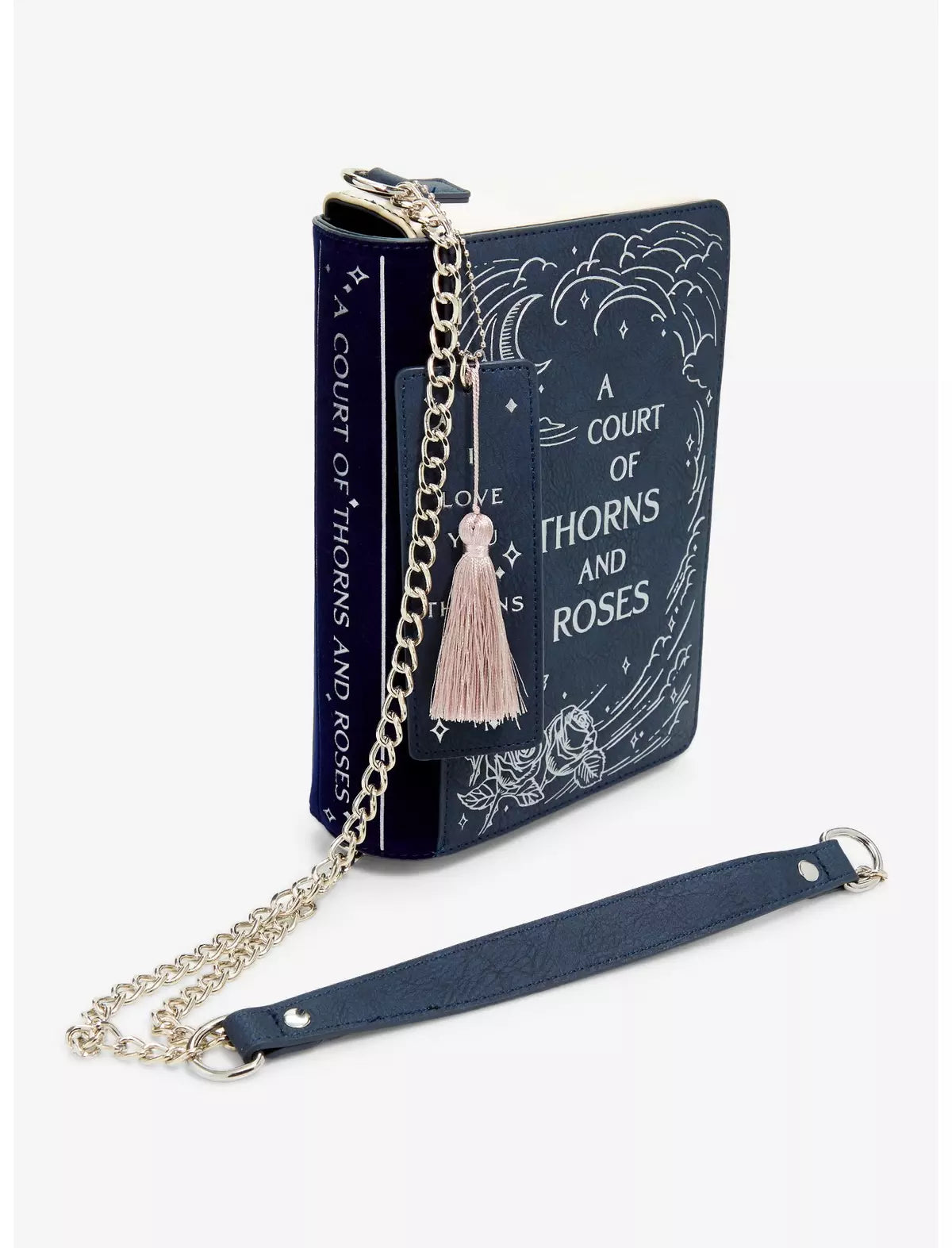 A Court Of Thorns And Roses Book Crossbody Bolsa
