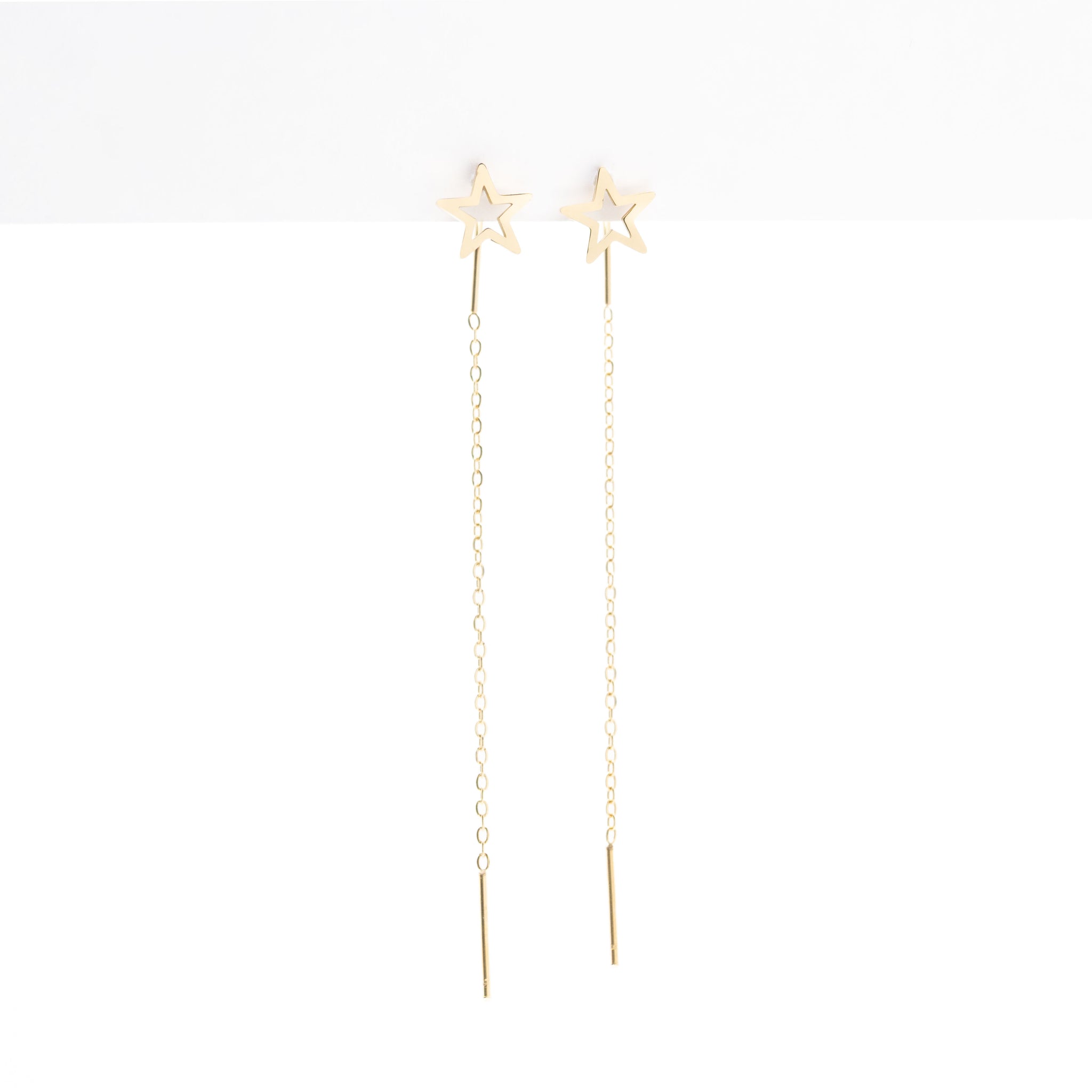 Aretes De Estrellas Con Colgante