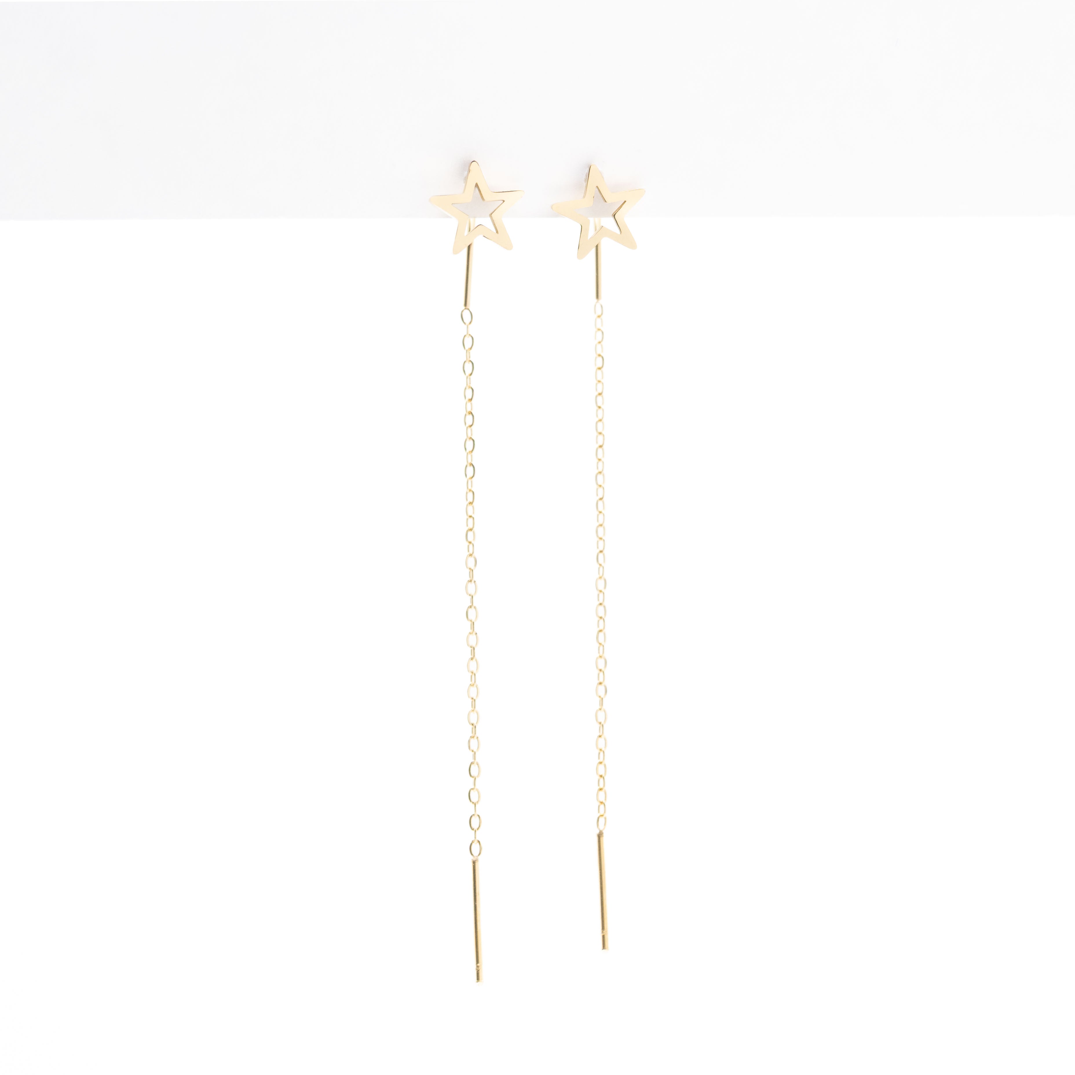Aretes De Estrellas Con Colgante