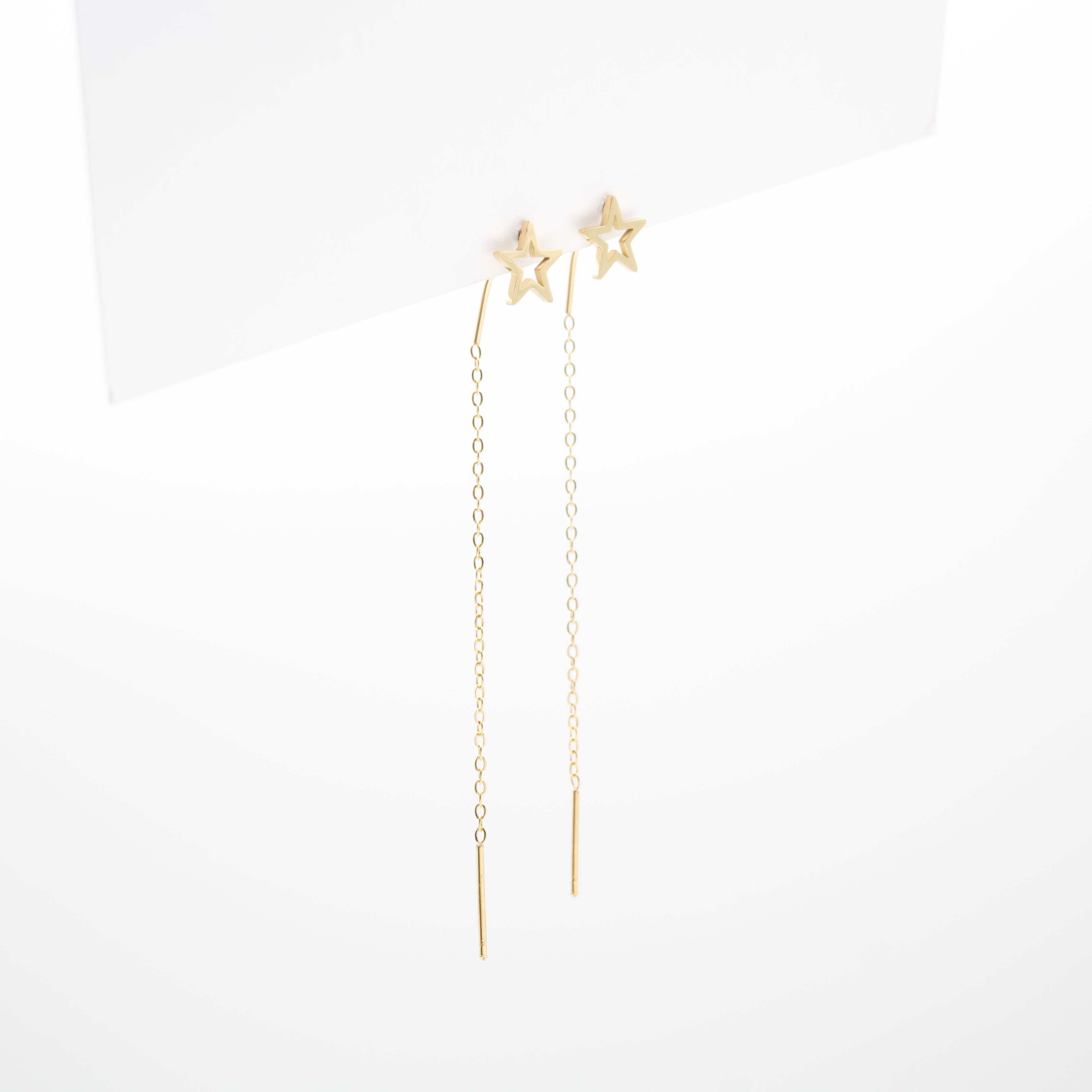 Aretes De Estrellas Con Colgante