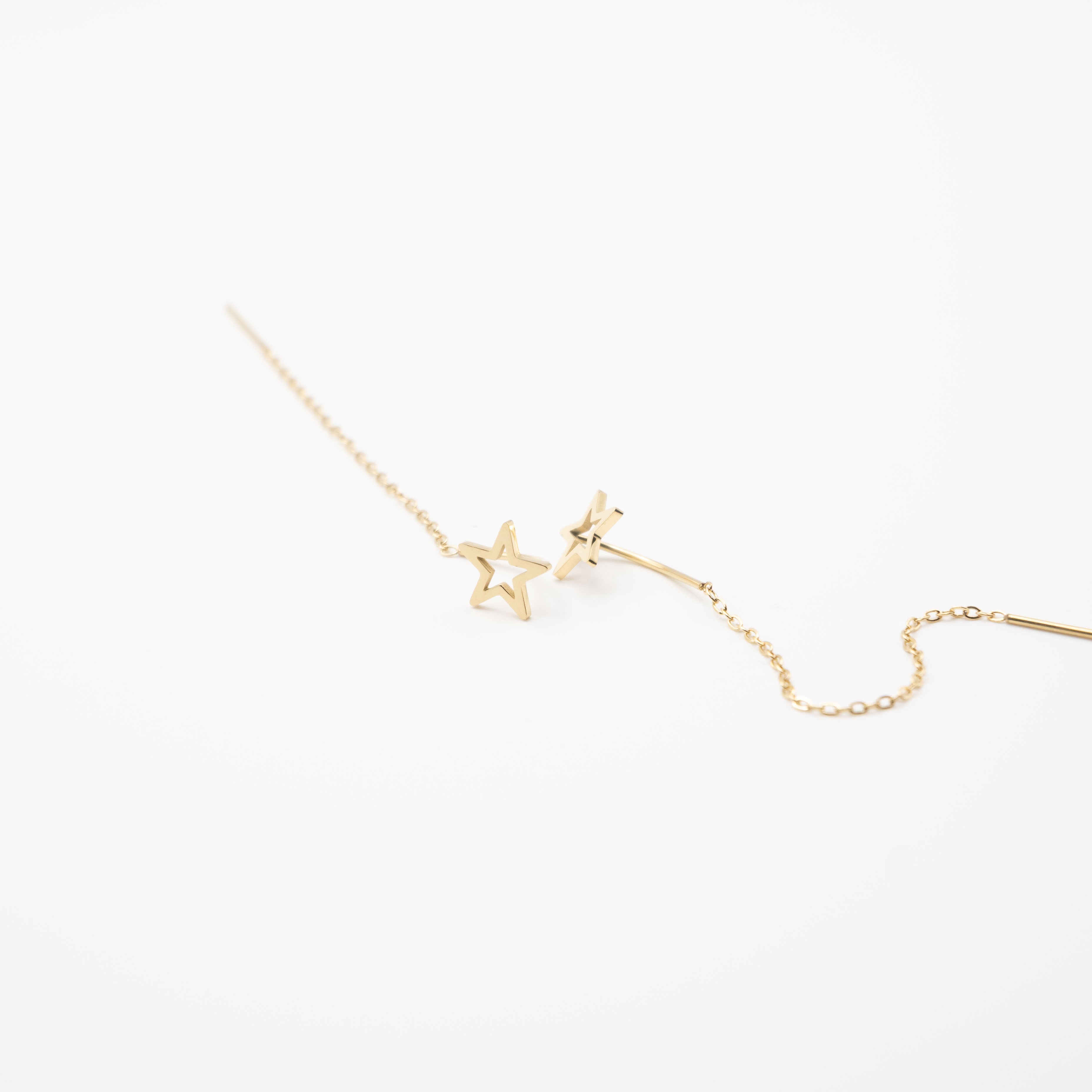 Aretes De Estrellas Con Colgante