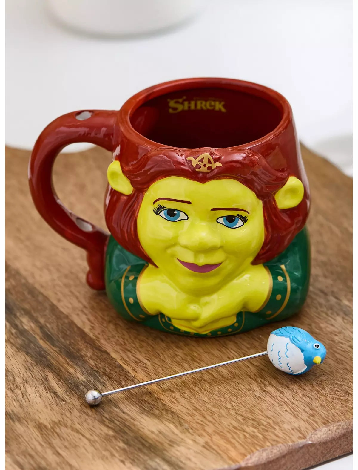 Shrek Taza Fiona Con Agitador