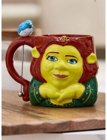 Shrek Taza Fiona Con Agitador