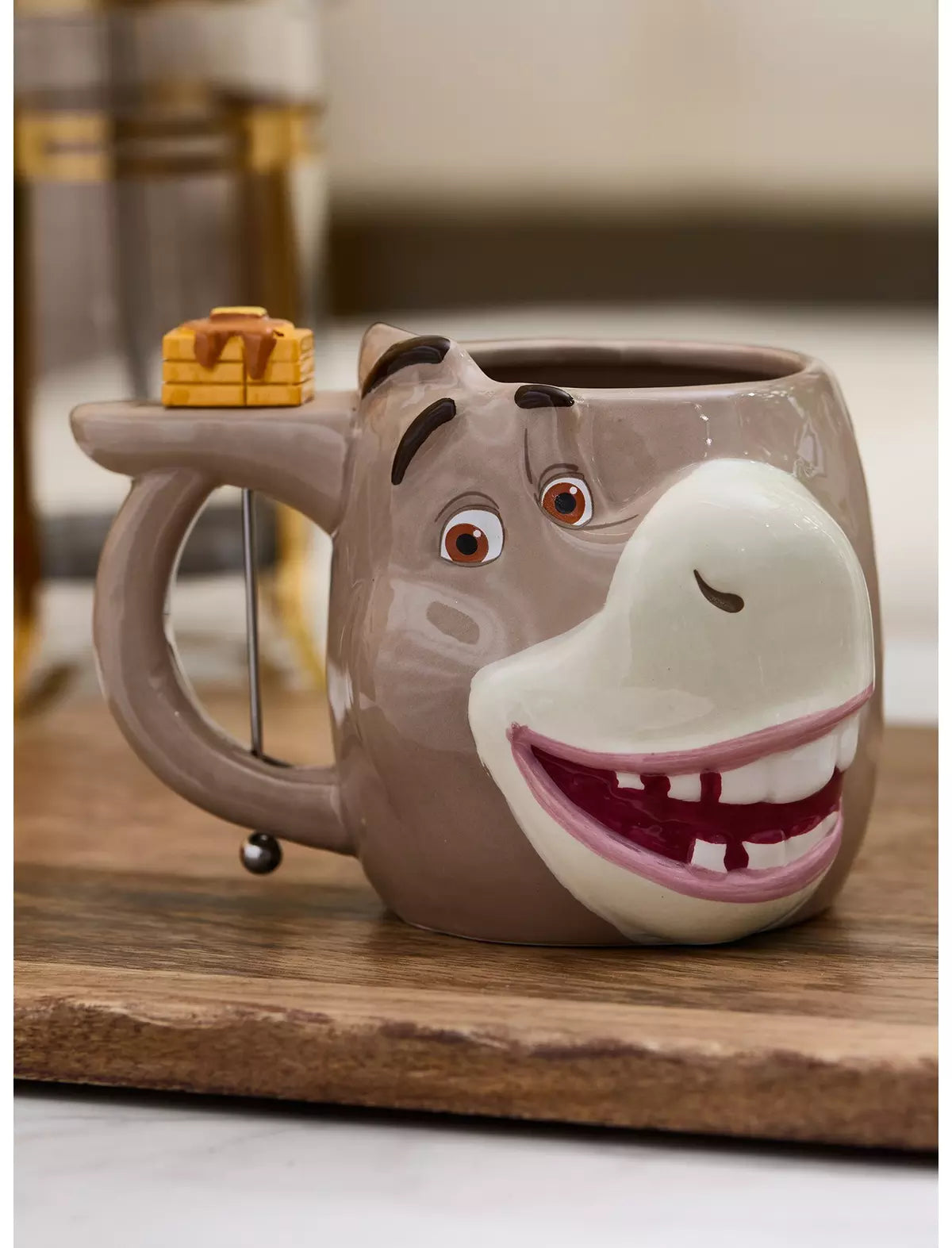 Shrek Taza Burro Con Agitador
