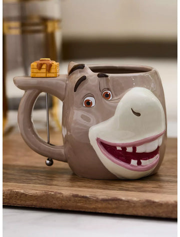 Shrek Taza Burro Con Agitador