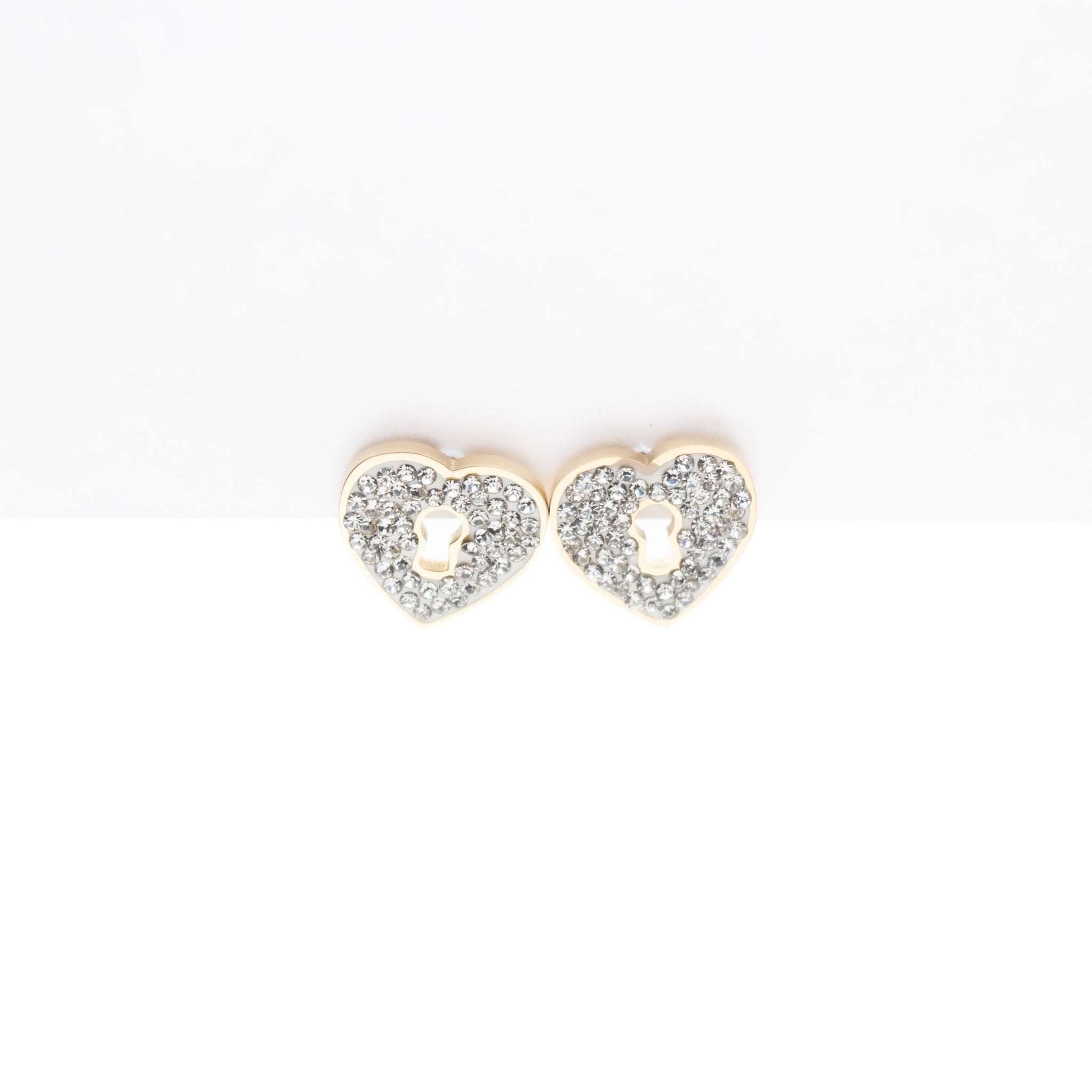 Aretes De Corazón Strass