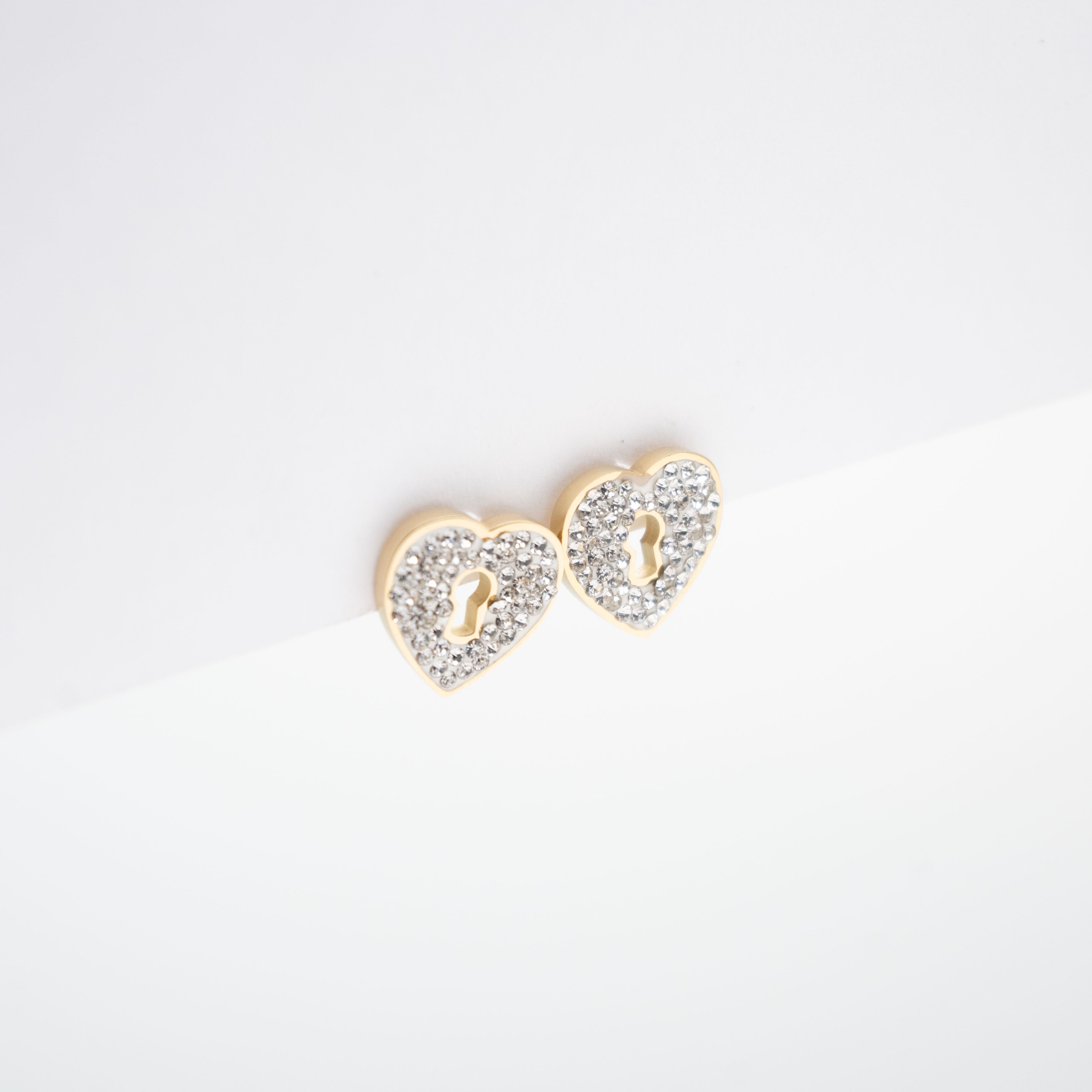 Aretes De Corazón Strass