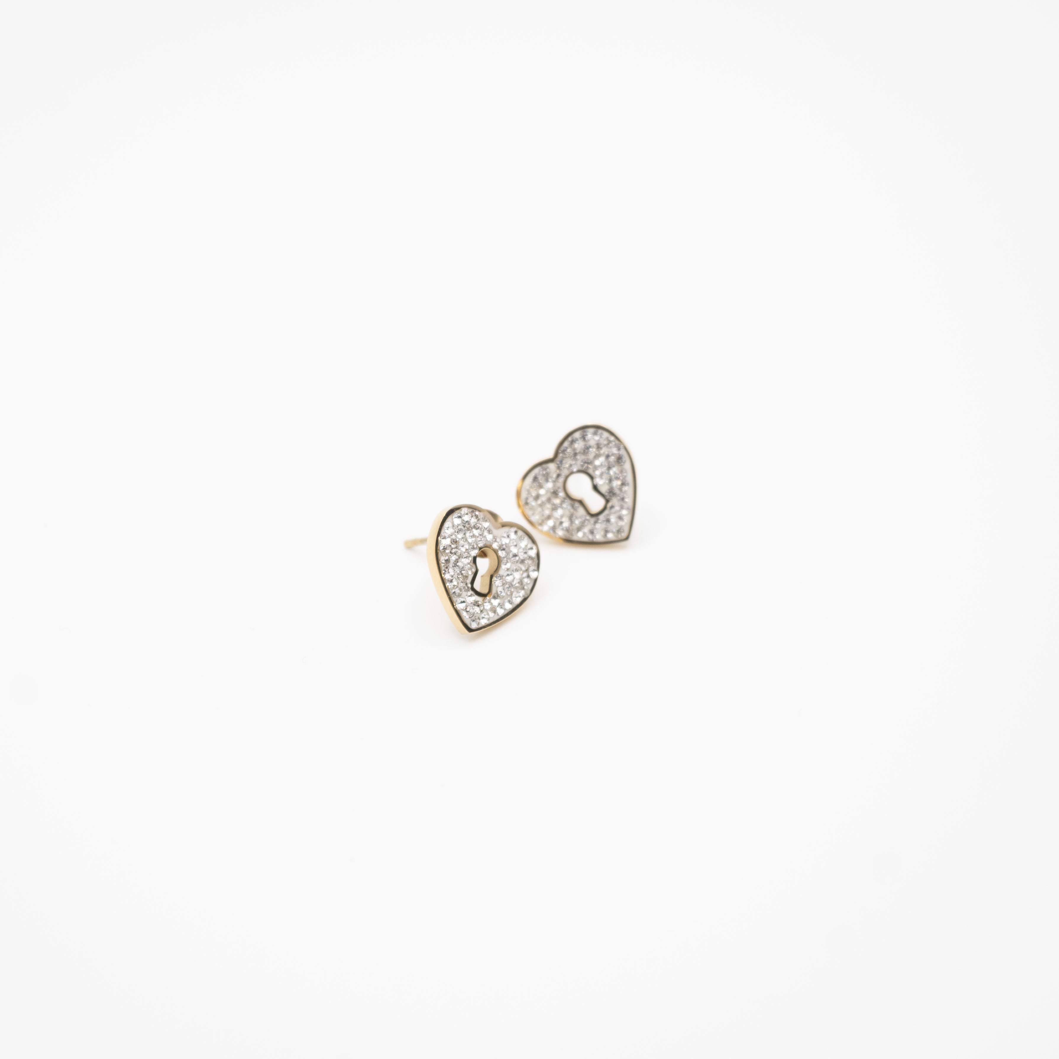 Aretes De Corazón Strass
