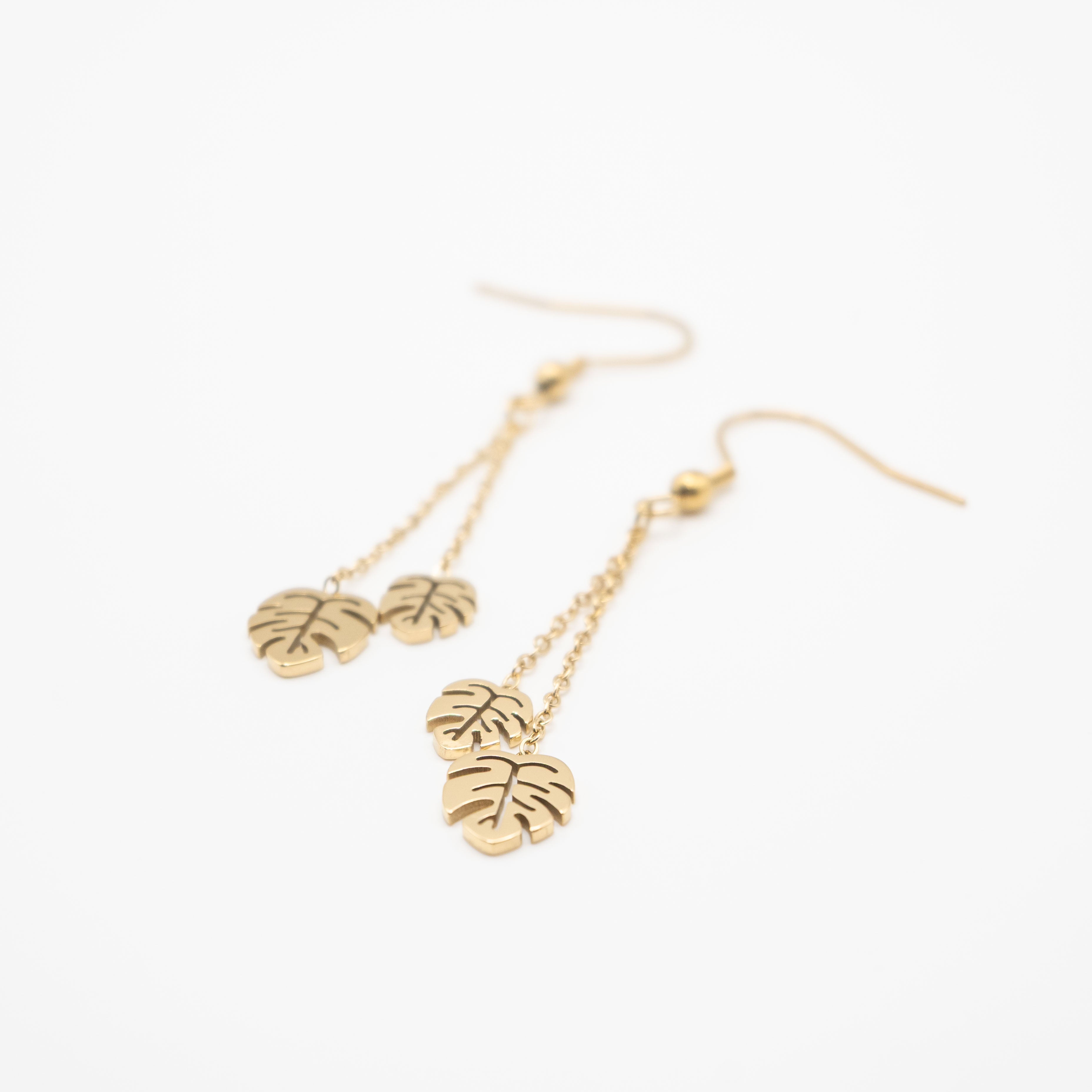 Aretes Multicadena Hojas