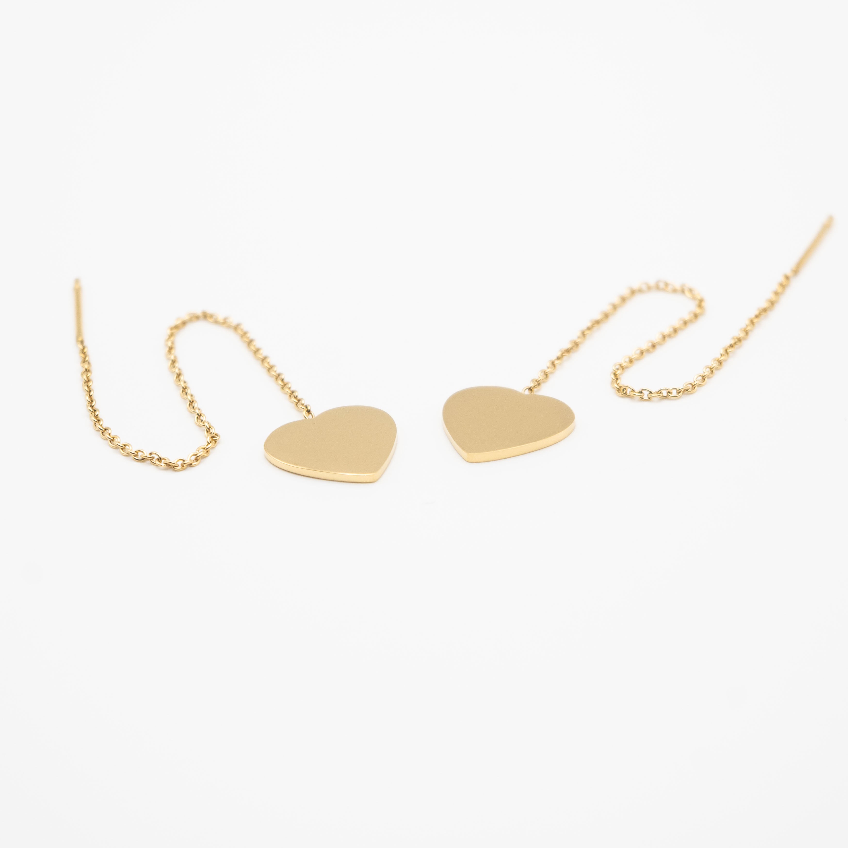 Aretes De Corazón Colgante