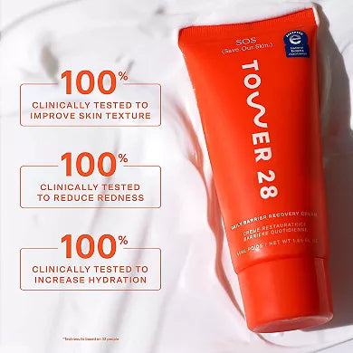 Tower 28 Beauty SOS Daily Skin Barrier Redness Recovery Moisturizer