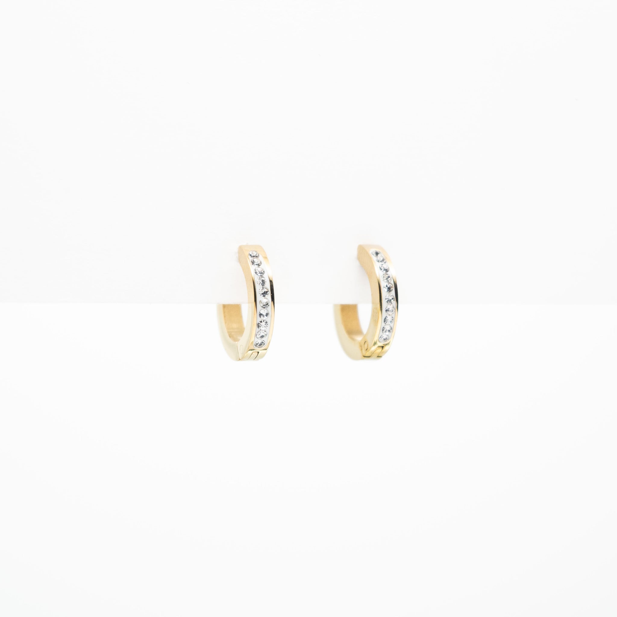 Aretes De Argolla Con Strass
