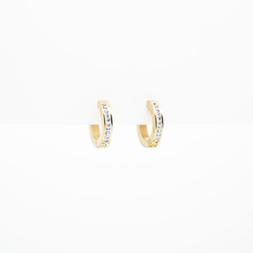 Aretes De Argolla Con Strass