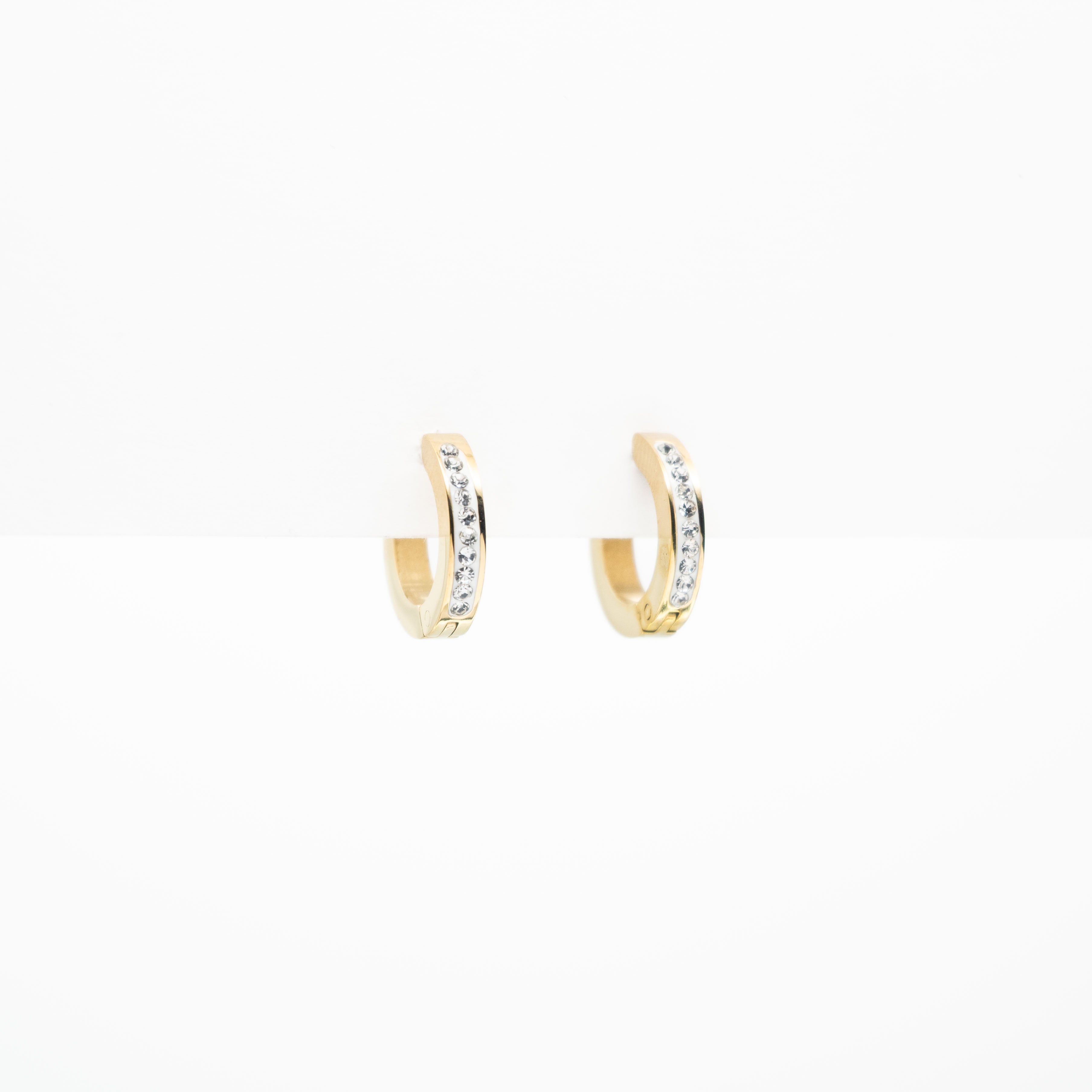 Aretes De Argolla Con Strass