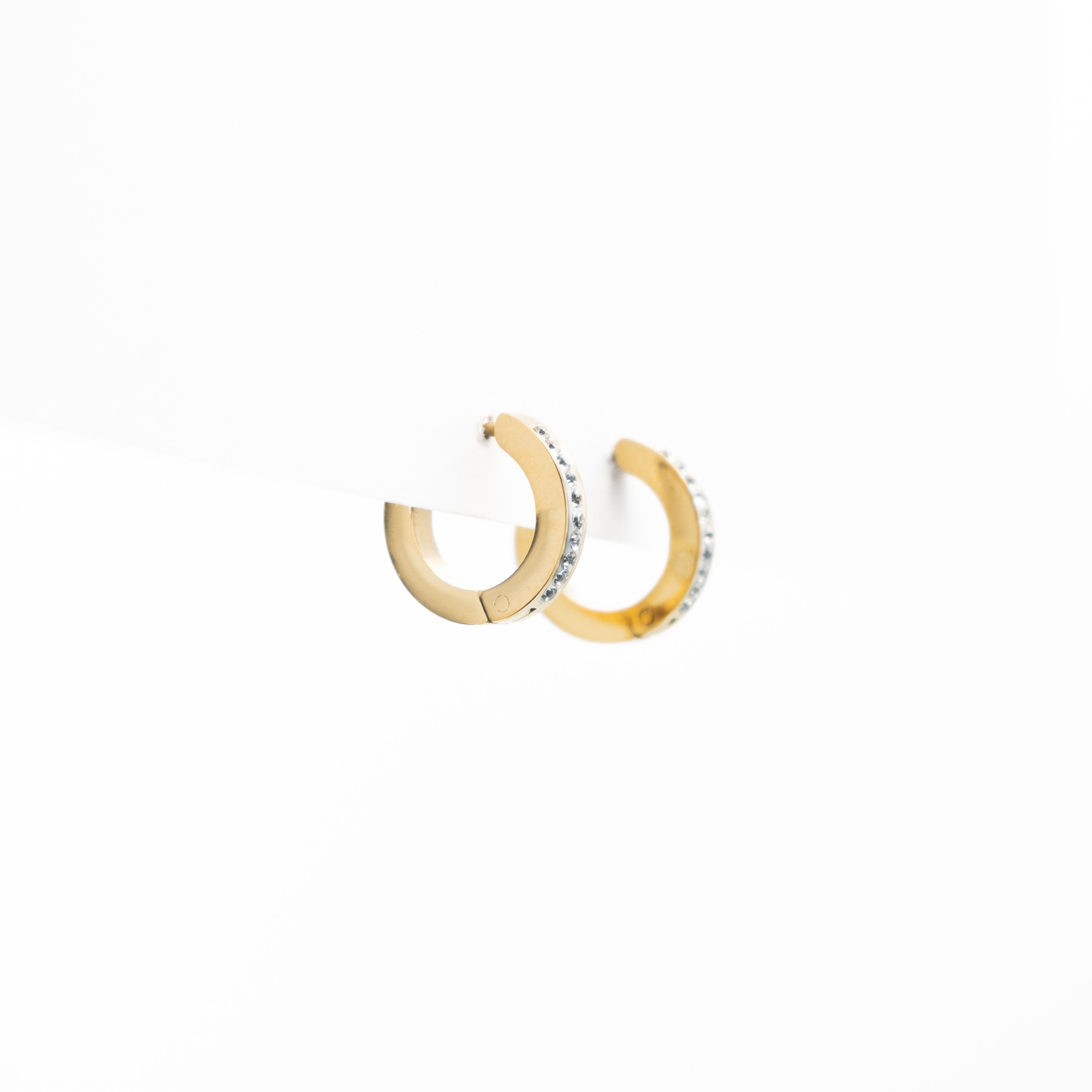 Aretes De Argolla Con Strass
